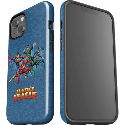 Justice League Action Pose Charcaters iPhone 15 Impact Case